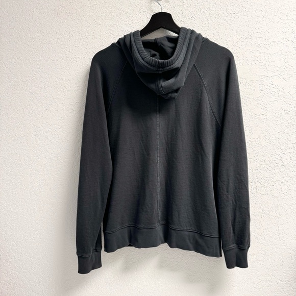 Athleta- Heathered Black lightweight Zipper Hoodie Overdized Woman SM - Picture 5 of 7